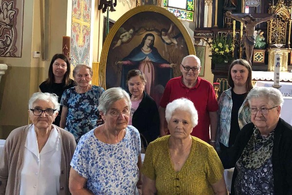 Nawiedzenie Cudownego Wizerunku Matki Bożej Łaskawej w kościele parafialnym w Osobnicy