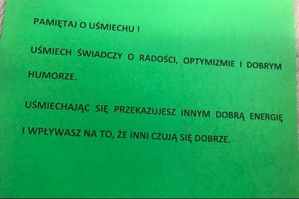 Dzień Pozytywnego Myślenia w GDDP w Osobnicy 